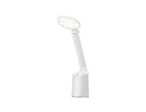 Nowoczesna lampka na biurko LED Activejet FUTURE biała z wbudowaną baterią akumulatorem wielokrotnego ładowania
