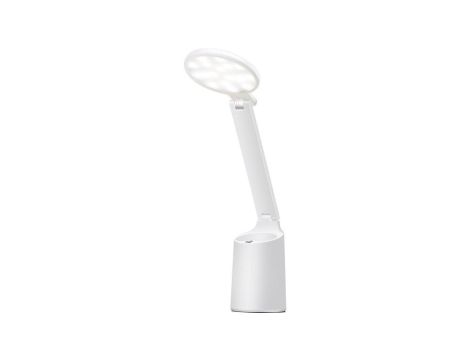 Nowoczesna lampka na biurko LED Activejet FUTURE biała z wbudowaną baterią akumulatorem wielokrotnego ładowania