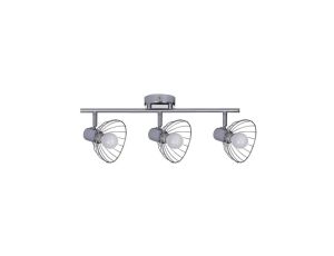 Listwa reflektorowa potrójna sufitowa ścienna chrom Activejet GIZEL kinkiet E14 do salonu