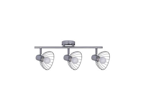 Listwa reflektorowa potrójna sufitowa ścienna chrom Activejet GIZEL kinkiet E14 do salonu