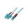 Patch cord światłowodowy OM3 LC/UPC,SC/UPC 3m LSZH turkusowy DK-2532-03/3