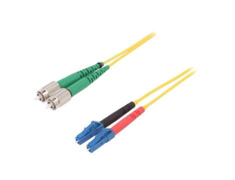 FIBRAIN-PATCH-053 Patch cord światłowodowy FC/APC,LC/UPC 1m Światłowód: 9/125um