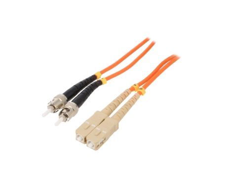 CFO-STSC-OM2-1M Patch cord światłowodowy OM2 SC/UPC,ST/UPC 1m pomarańczowy