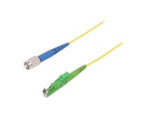 Patch cord światłowodowy E2/APC,FC/UPC 1m Światłowód: 9/125um G-E2A-FC-S-001.0-SX-D-18-Y