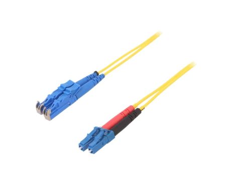 FIBRAIN-PATCH-036 Patch cord światłowodowy E2/UPC,LC/UPC 10m żółty Wej: E2/UPC