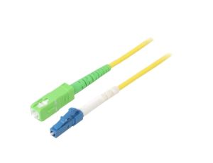 SCA-LCU/OS2-150YL Patch cord światłowodowy OS2 LC/UPC,SC/APC 15m LSZH żółty