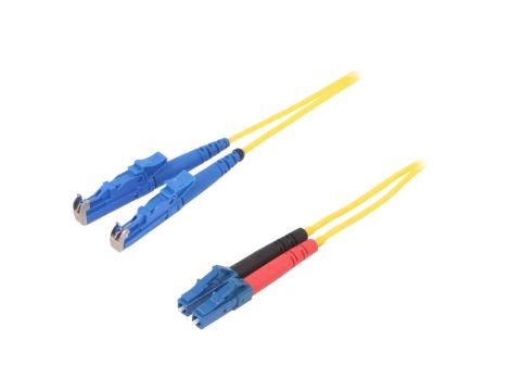 FIBRAIN-PATCH-034 Patch cord światłowodowy E2/UPC,LC/UPC 1m Światłowód: 9/125um