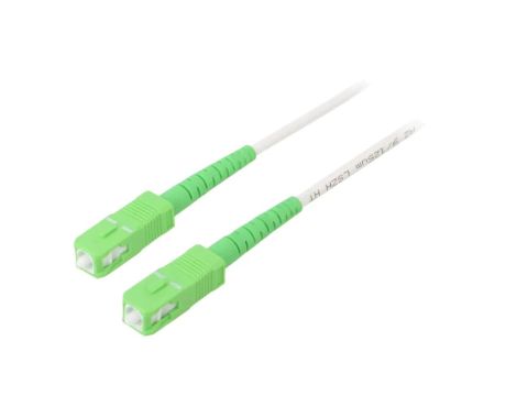 SCA-SCA/OS2-150WH Patch cord światłowodowy OS2 SC/APC,z obu stron 15m LSZH