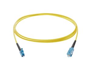 Patch cord światłowodowy LC/UPC,SC/UPC 3m Światłowód: 9/125um G-LC-SC-S-003.0-DX-D-18-Y