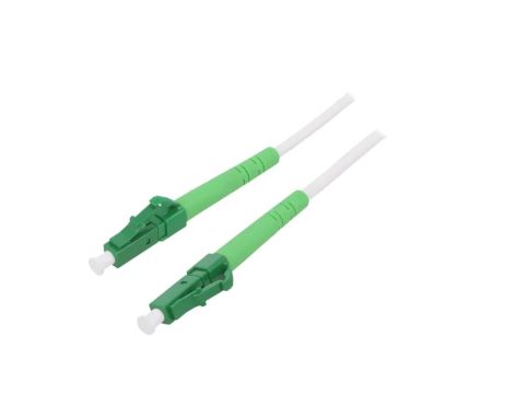 LCA-LCA/OS2-050WH Patch cord światłowodowy OS2 LC/APC,z obu stron 5m LSZH