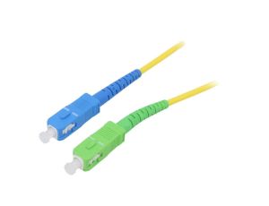 Patch cord światłowodowy OS2 SC/APC,SC/UPC 15m LSZH żółty 59663