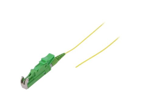 FIBRAIN-PIG-017 Pigtail światłowodowy E2/APC 1m Światłowód: 900um żółty Gold
