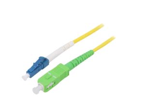 SCA-LCU/OS2-300YL Patch cord światłowodowy OS2 LC/UPC,SC/APC 30m LSZH żółty