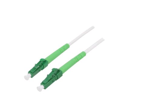 LCA-LCA/OS2-020WH Patch cord światłowodowy OS2 LC/APC,z obu stron 2m LSZH