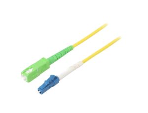 Patch cord światłowodowy OS2 LC/UPC,SC/APC 25m LSZH żółty 59655