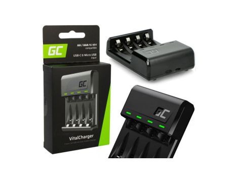 ŁADOWARKA Green Cell VITALCHARGE DO AKUMULATORKÓW AA R6 / AAA R03 Ni-MH GRADGC01