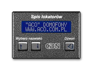 ACO CDN-230E ST Elektroniczny spis lokatorów stal