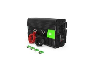 PRZETWORNICA NAPIĘCIA INWERTER Green Cell 24V - 230V 1000W/2000W CZYSTA SINUSOIDA INV18