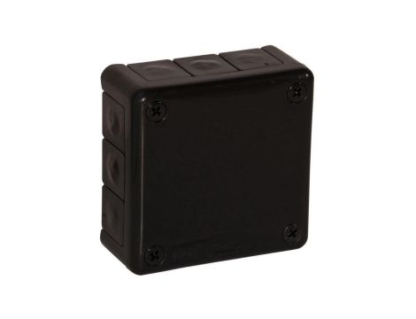 Puszka natynkowa pusta 12 wlotów VIPLAST VP-41 CZARNA IP55 98x98x42mm 041-05