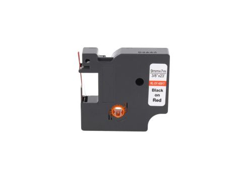 Taśma D1 40917 do drukarki DYMO 9mm 7m czerwona taśma czarny nadruk