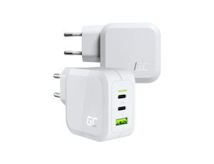 ŁADOWARKA SIECIOWA Green Cell POWERGAN 65W 2xUSB-C 1xUSB-A CHARGC08W