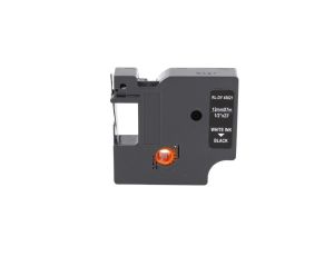 Taśma D1 45021 do drukarki DYMO 12mm 7m czarna taśma biały nadruk