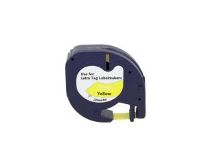 Taśma LT 59423 do drukarki DYMO 12mm 4m żółta czarny nadruk