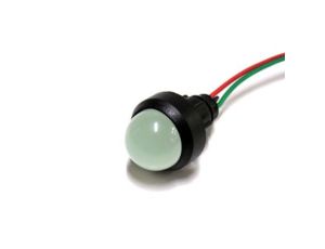 Lampka LED zielona 12-24V AC/DC (klosz 20mm)