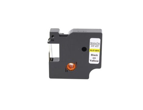 Taśma D1 40918 do drukarki DYMO 9mm 7m żółta taśma czarny nadruk