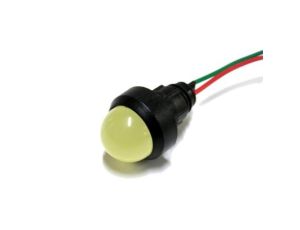 Lampka LED żółta 12-24V AC/DC (klosz 20mm)