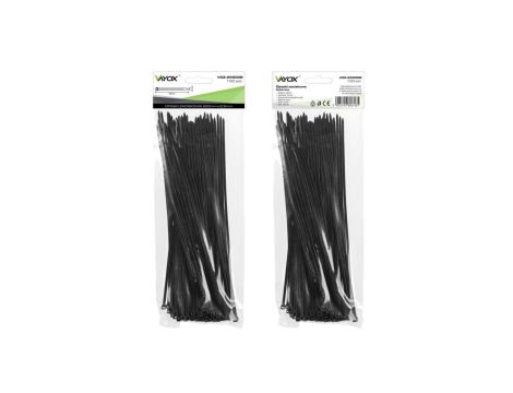 Opaski zaciskowe 2,5mm / 200mm czarne 100 szt. VOZ-25200B Vayox