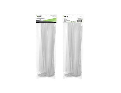 Opaski zaciskowe 4,8mm / 300mm białe 100 szt. VOZ-48300W Vayox