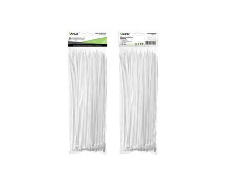 Opaski zaciskowe 3,5mm / 250mm białe 100 szt. VOZ-35250W Vayox