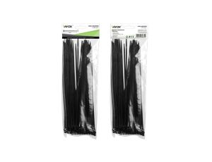 Opaski zaciskowe 4,5mm / 300mm czarne 100 szt. VOZ-45300B Vayox