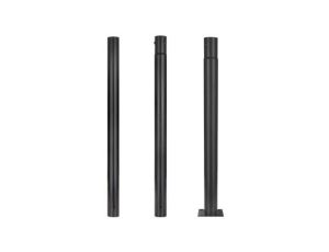 Słup oświetleniowy, maszt fi: 76mm 3m podstawa 150x150x6mm czarny
