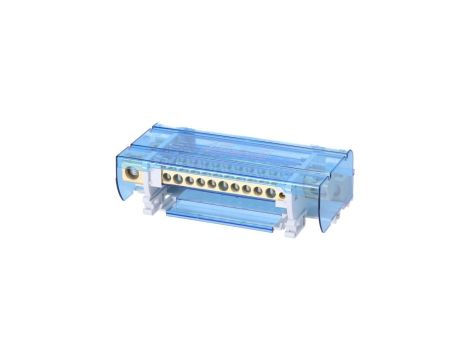 Blok rozdzielczy modułowy Listwa łączeniowa 4x12 160A na szynę DIN TH35 4x (1x 10-50mm2 + 3x 10-35mm2 + 7x 2,5-25mm2 + 1x 2,5-6m