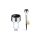 Lampa Ogrodowa LED Solarna Wbijana Chrom 6500K PALIS LUMILED