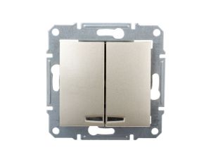 Sedna Łącznik świecznikowy 10AX z podświetleniem LED tytanowy SDN0300368