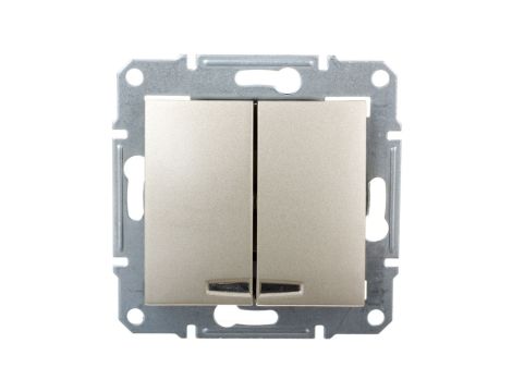 Sedna Łącznik świecznikowy 10AX z podświetleniem LED tytanowy SDN0300368