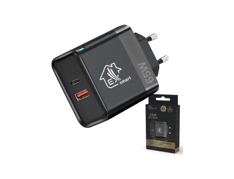 Ładowarka USB-C USB-A Extralink Smart Life Fast Charger 65W