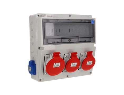 Rozdzielnica 5x32A 2x5x16A 2x3x16A INA=32A IP54 SB-147505-S0060-54