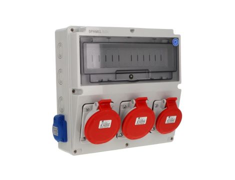 Rozdzielnica 2x5x32A 5x16A 2x3x16A INA=32A IP54 SB-147505-S0050-54