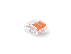 Szybkozłączka z dźwignią 2x 0,2-4,0mm2 przezroczysta E.4190T /100szt./
