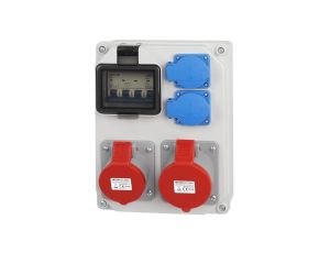 Rozdzielnica budowlana 16A/5P 2x230V + zabezpieczenia RSM022C011