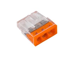 Szybkozłączka 3x 2,5mm2 pomarańczowa E.4181T /100szt./