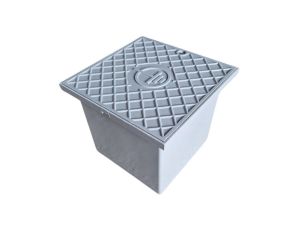 Puszka do złącza odgromowego uziomowego IK10, 200x200x165mm bez dna