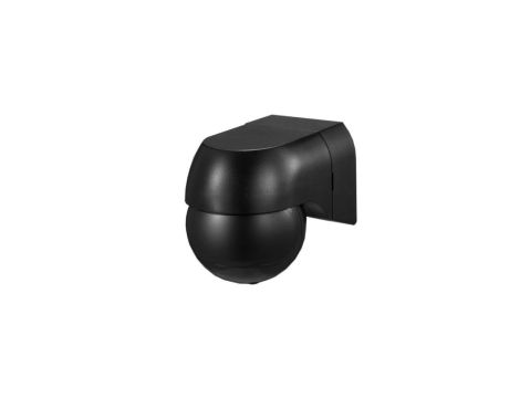 Czujnik ruchu PIR IP44 180 st. 400W zasięg 12m. czarny w całości CP-4CC