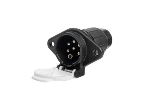 Gniazdo naczepowe typu S (białe) 7-pin 24V plastikowe