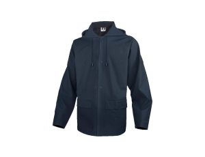Bluza przeciwdeszczowa z poliestru powlekanego na zewnątrz poliuretanem, kolor Granatowy, rozmiar: XL, 900VESBMXG