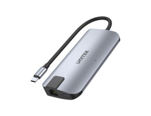 Hub USB-C 2x USB-A HDMI 4K RJ-45 PD 100W D1028A Unitek